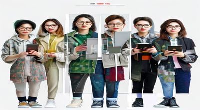 艳母在线内容评测视频缩略图，评测员手持设备对比多个内容频道，画面专业清晰